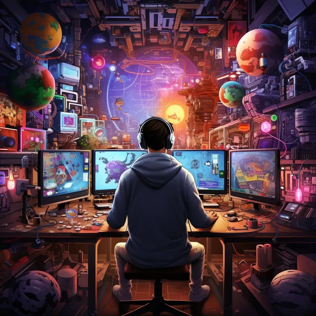 AI in gaming illustration